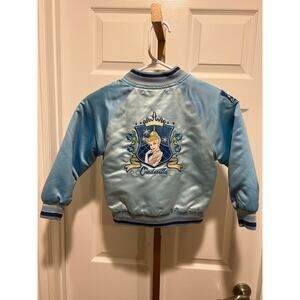 Disney Store Cinderella Letterman Bomber Jacket, Blue, Size XS